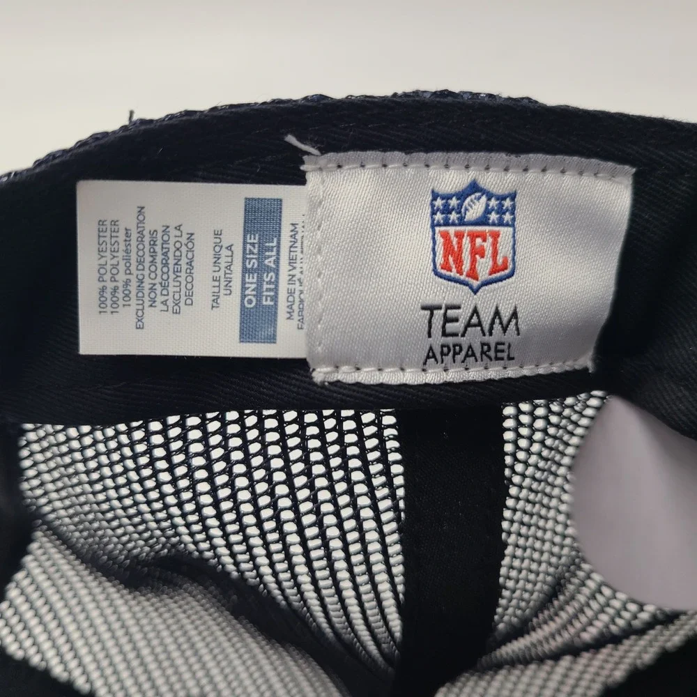 New England Patriots Hat Adjustable Trucker Mesh NFL Team Apparel Gray Blue Men